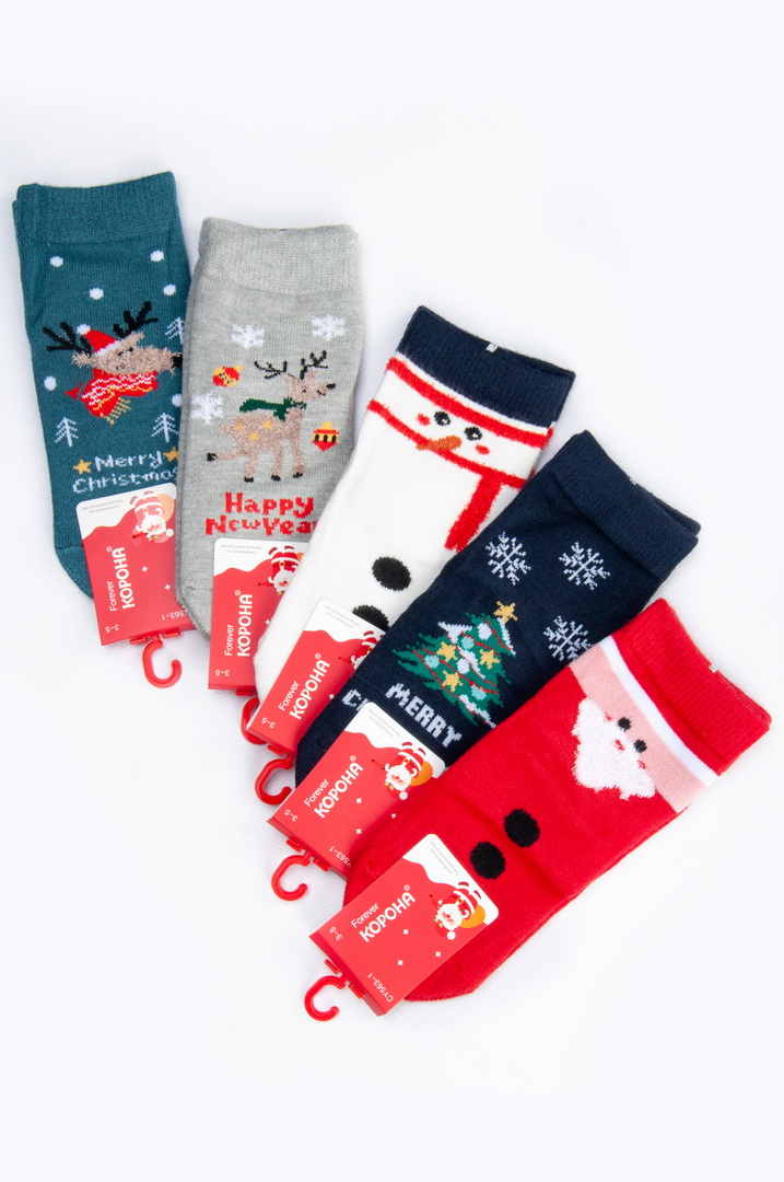 Шкарпетки дитячі новорічні кашемір